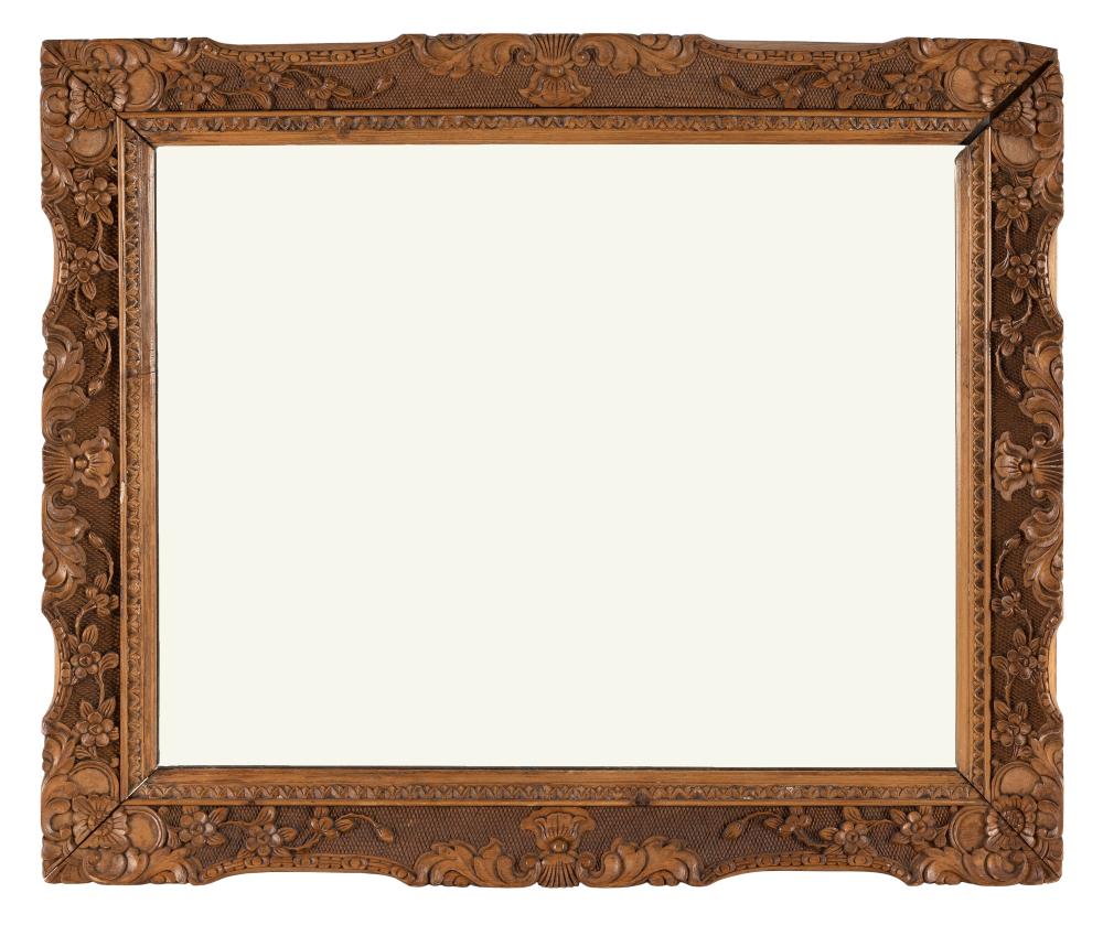 HAND-CARVED FRAME INSET WITH A