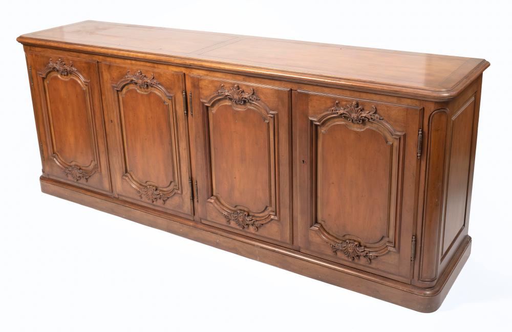 WALNUT CREDENZA 20TH CENTURY HEIGHT