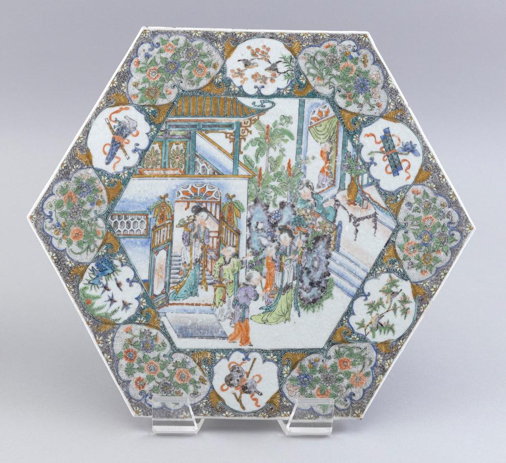 HEXAGONAL CHINESE EXPORT PORCELAIN 350527