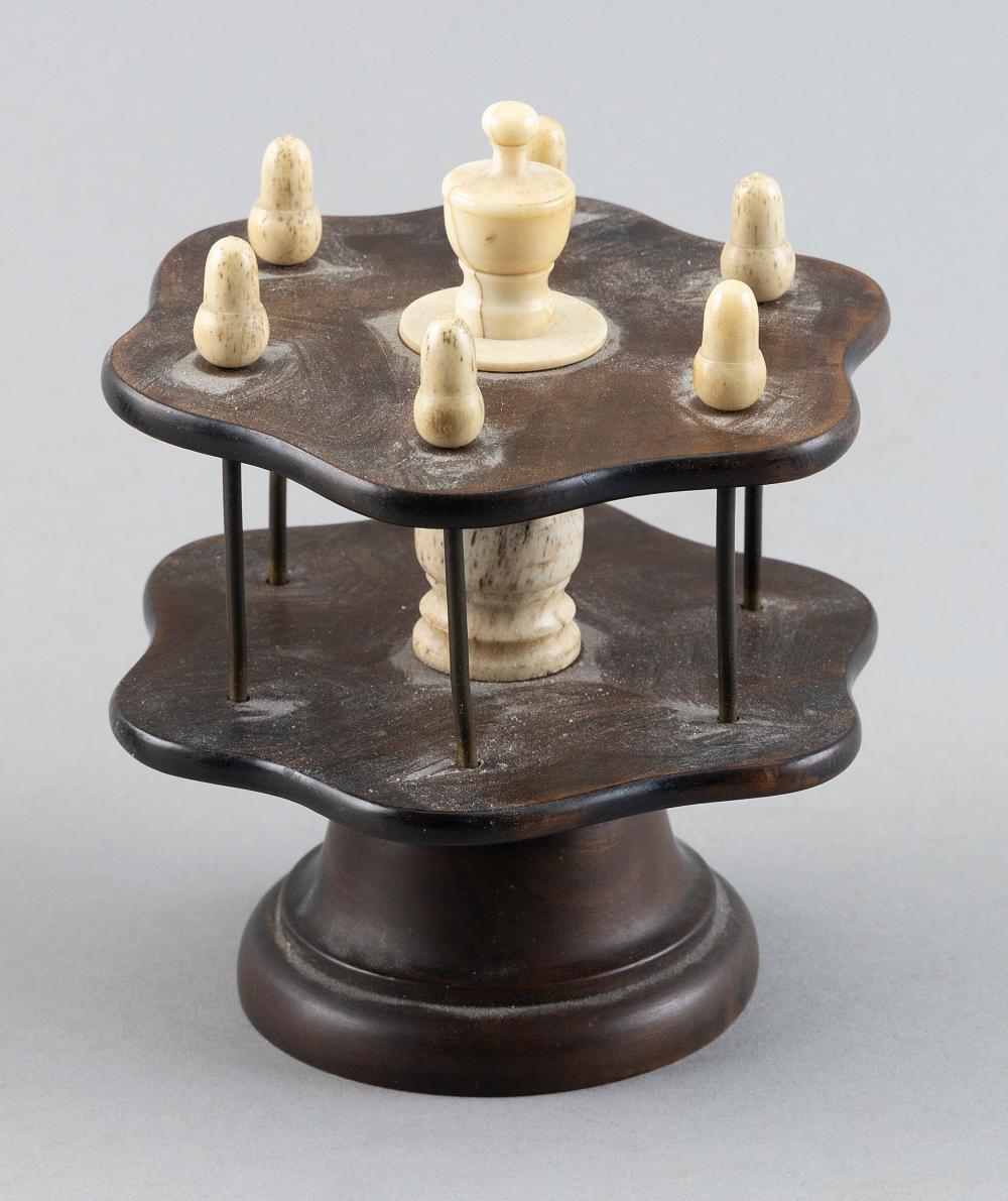 SAILOR-MADE TWO-TIER WHALE IVORY