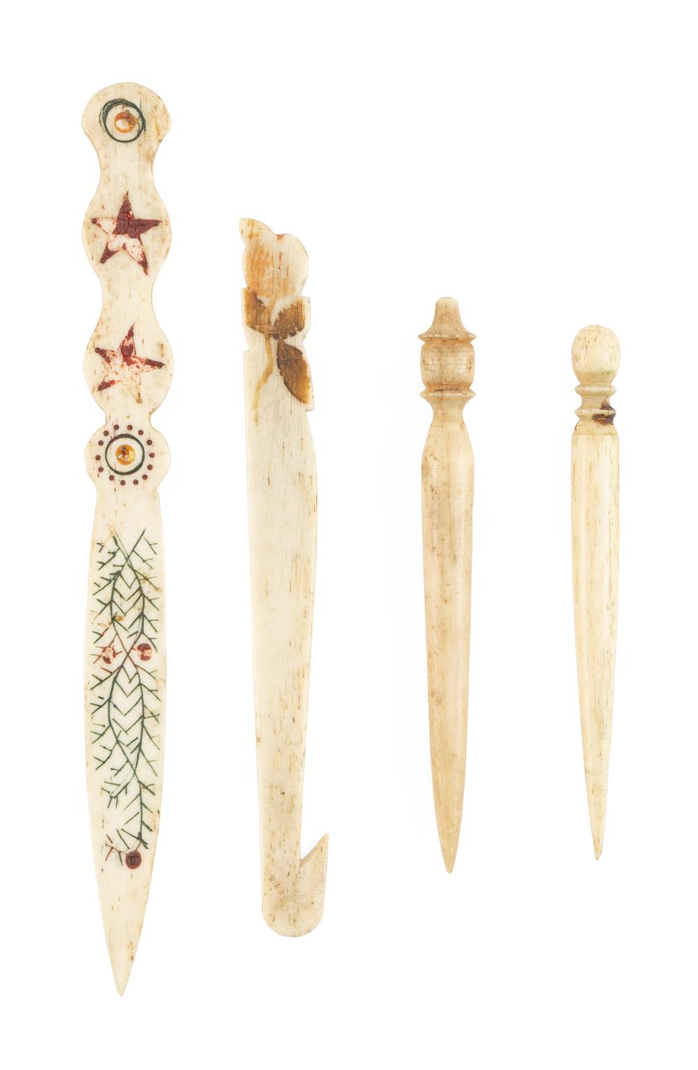 FOUR WHALEBONE UTILITARIAN ITEMS 35058f