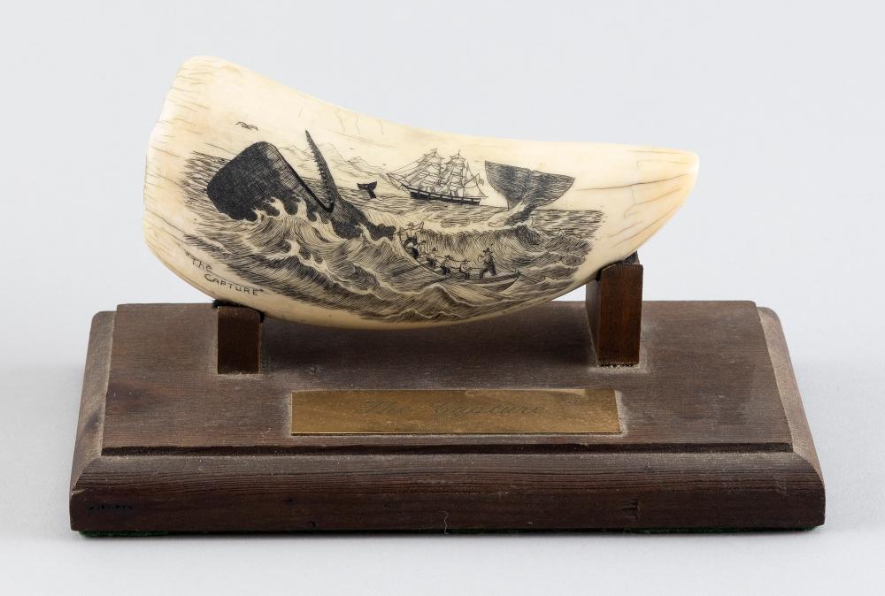 * ENGRAVED WHALE’S TOOTH "THE