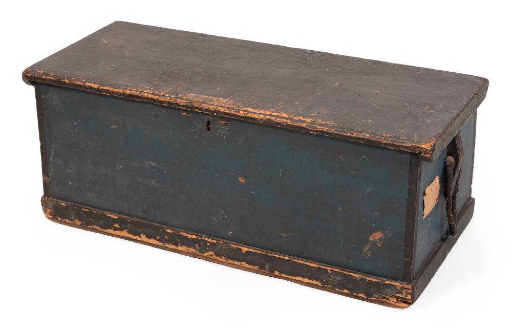 SEA CHEST 19TH CENTURY HEIGHT 17.25”.