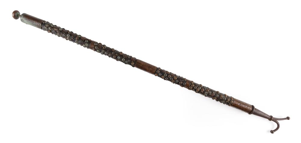 DECORATED BOAT HOOK LATE 19TH CENTURY