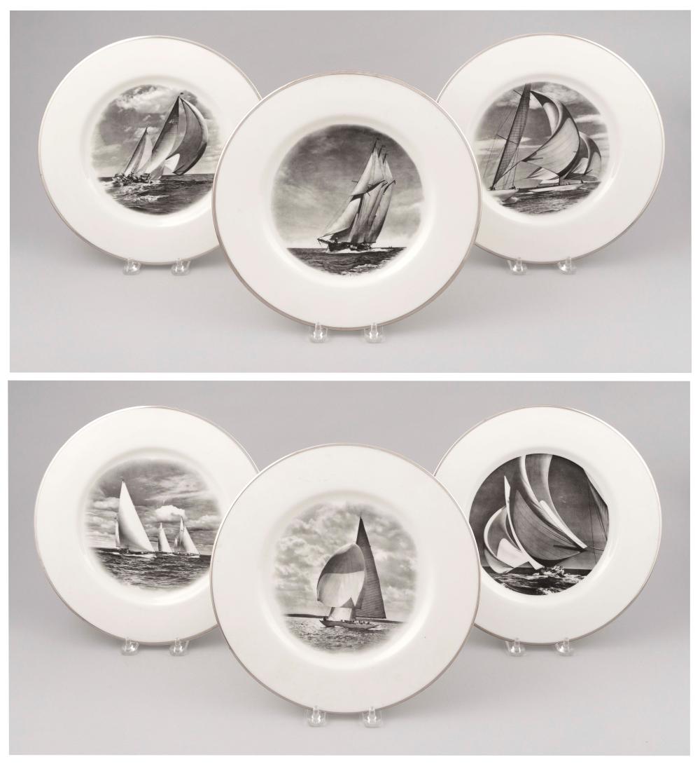 SET OF SIX DELANO STUDIOS PLATES