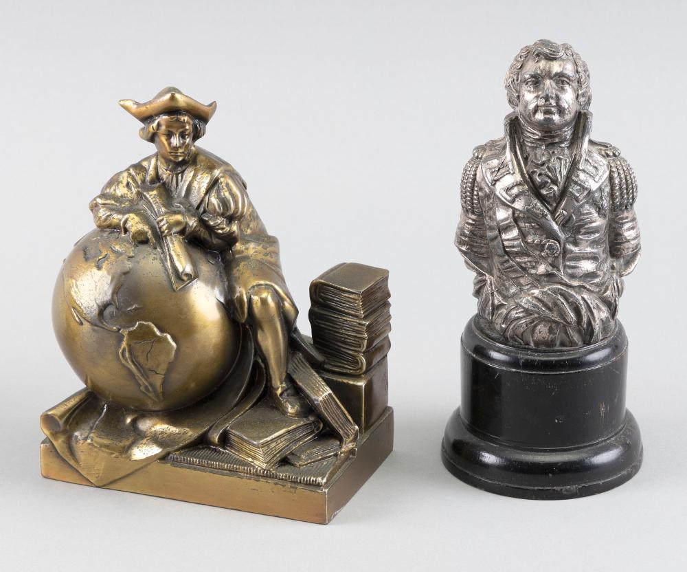TWO DESK ORNAMENTS IN THE FORM