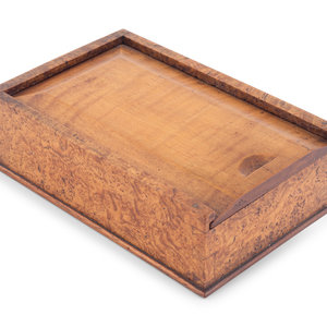 A Fine Figured Maple Slide Lid 35068a