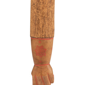 A Folk Art Carved Maple Figural 35069b
