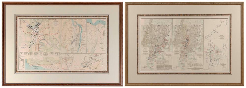 TWO MAPS OF CIVIL WAR INTEREST 3506a2