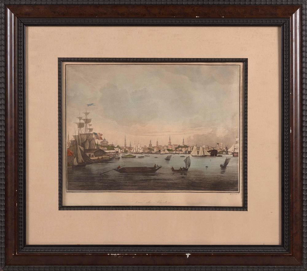 VIEW OF BOSTON AFTER AMBROISE LOUIS 35069c