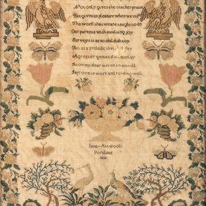 A Maine Needlework Sampler with 3506ae