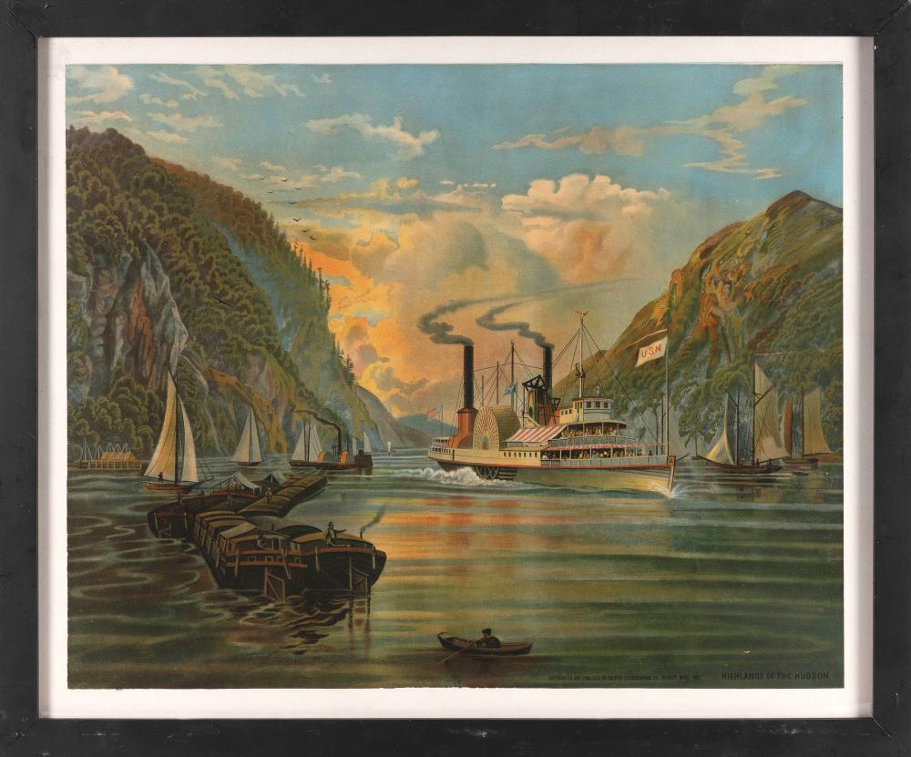 HIGHLANDS OF THE HUDSON COLOR LITHOGRAPH 35071b