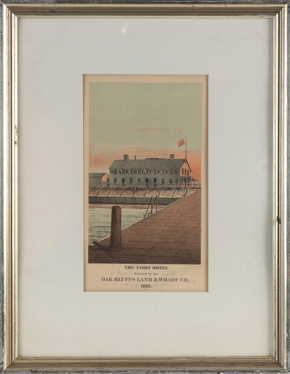 CHROMOLITHOGRAPH THE FIRST HOTEL 350778