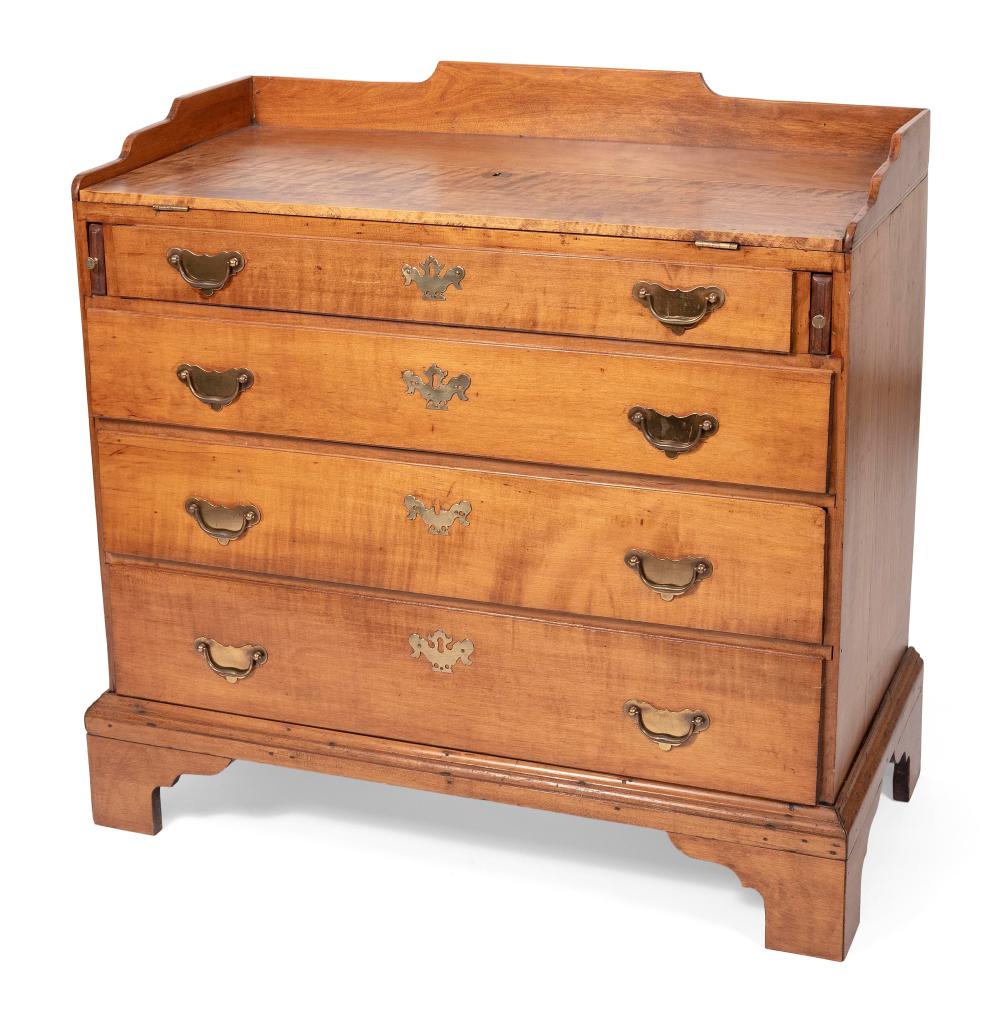 CHIPPENDALE FOUR DRAWER CHEST AMERICA  3507f6