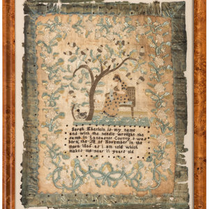 A Lancaster County Needlework Sampler  3507f1