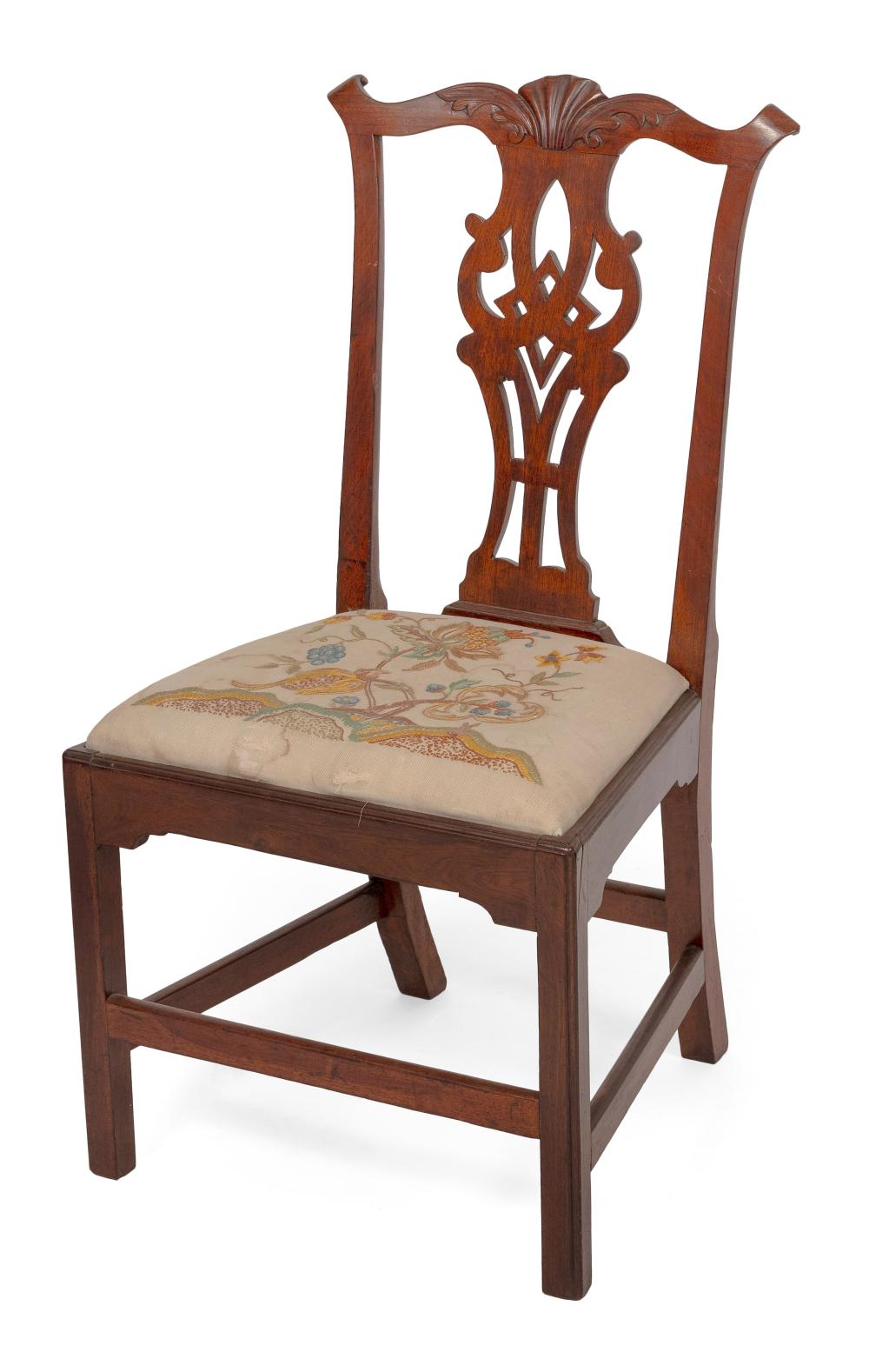 CHIPPENDALE SIDE CHAIR MASSACHUSETTS  3507ff