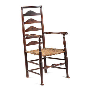 A William and Mary Ladderback Splint Seat 350808