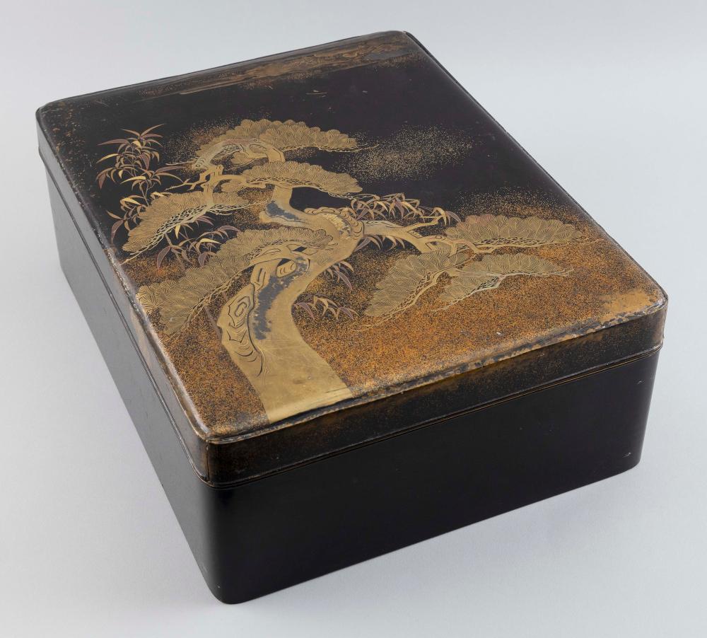 JAPANESE GILT AND BLACK LACQUER 350852