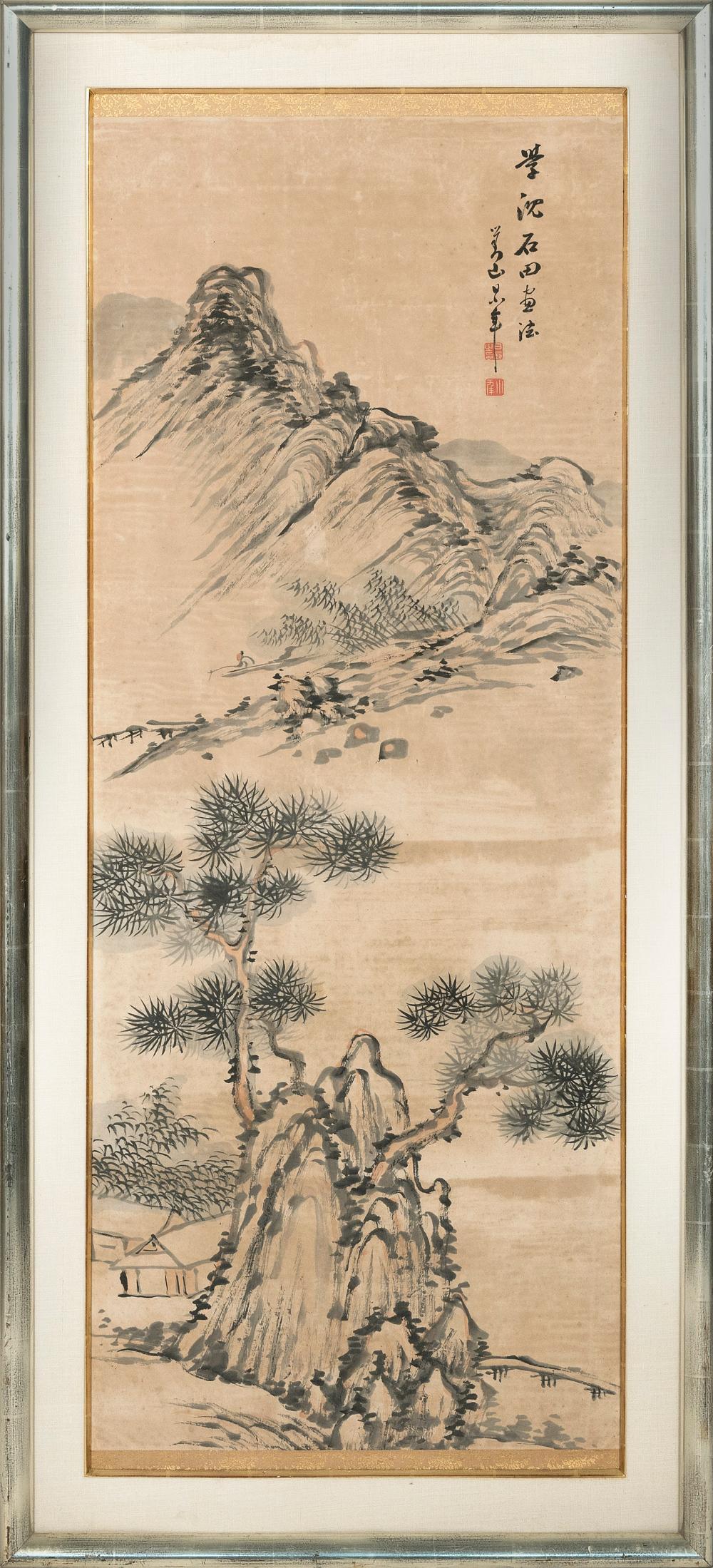 CHINESE SCROLL PAINTING ON PAPER,