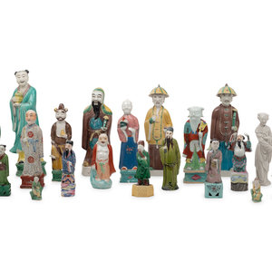 21 Chinese Porcelain Figures 19TH 20TH 3508ea