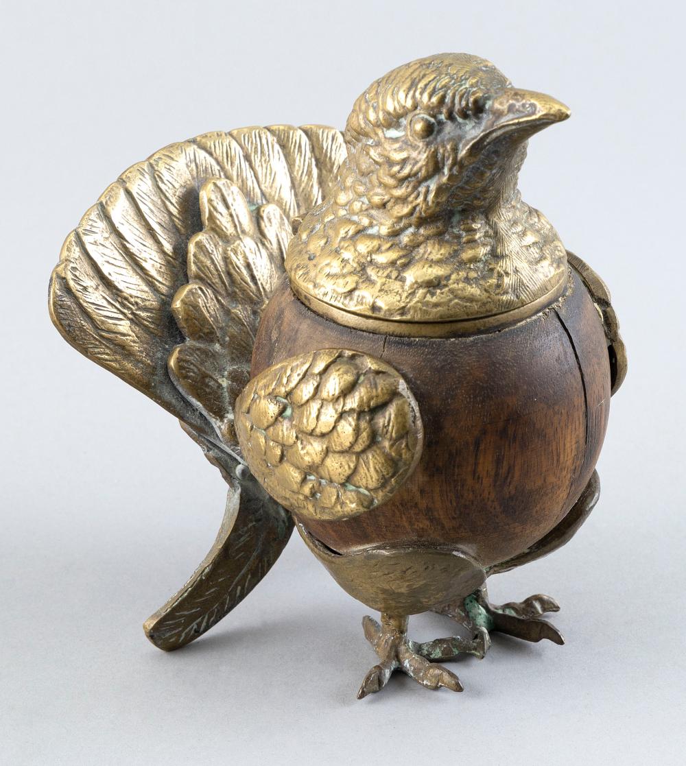 UNUSUAL BIRD FORM TOBACCO JAR EARLY 350905