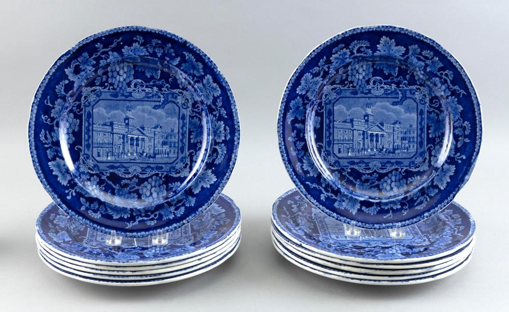 SET OF TWELVE STAFFORDSHIRE DEEP