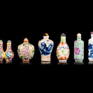 Six Chinese Porcelain Snuff Bottles LATE 350938