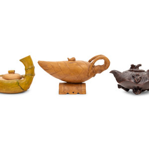 Six Chinese Yixing Zisha Pottery 350953