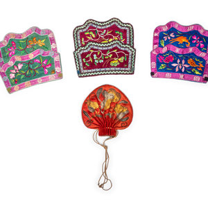 Four Chinese Embroidered Silk Purses 20TH 350972