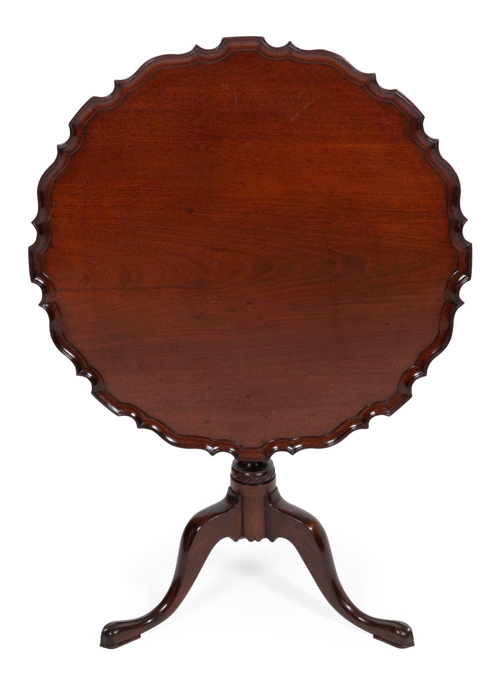 QUEEN ANNE-STYLE TILT-TOP TEA TABLE