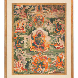 A Tibetan Thangka
19TH/20TH CENTURY
painted