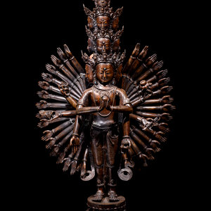 A Large Sino Tibetan Bronze Figure 3509c4