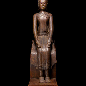 A Thai Bronze Figure of Seated 3509bd