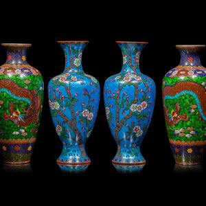 Two Pairs of Japanese Cloisonn  3509d3