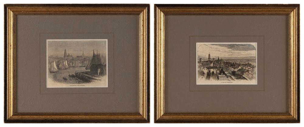 TWO MARITIME BOOKPLATES 19TH CENTURY 350a7b