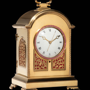 A Chinese Jeweled Gilt Bronze Clock
????????????????????
having