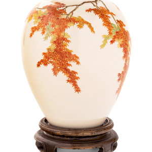 A Fine Satsuma Vase BY YABU MEIZAN 350acf