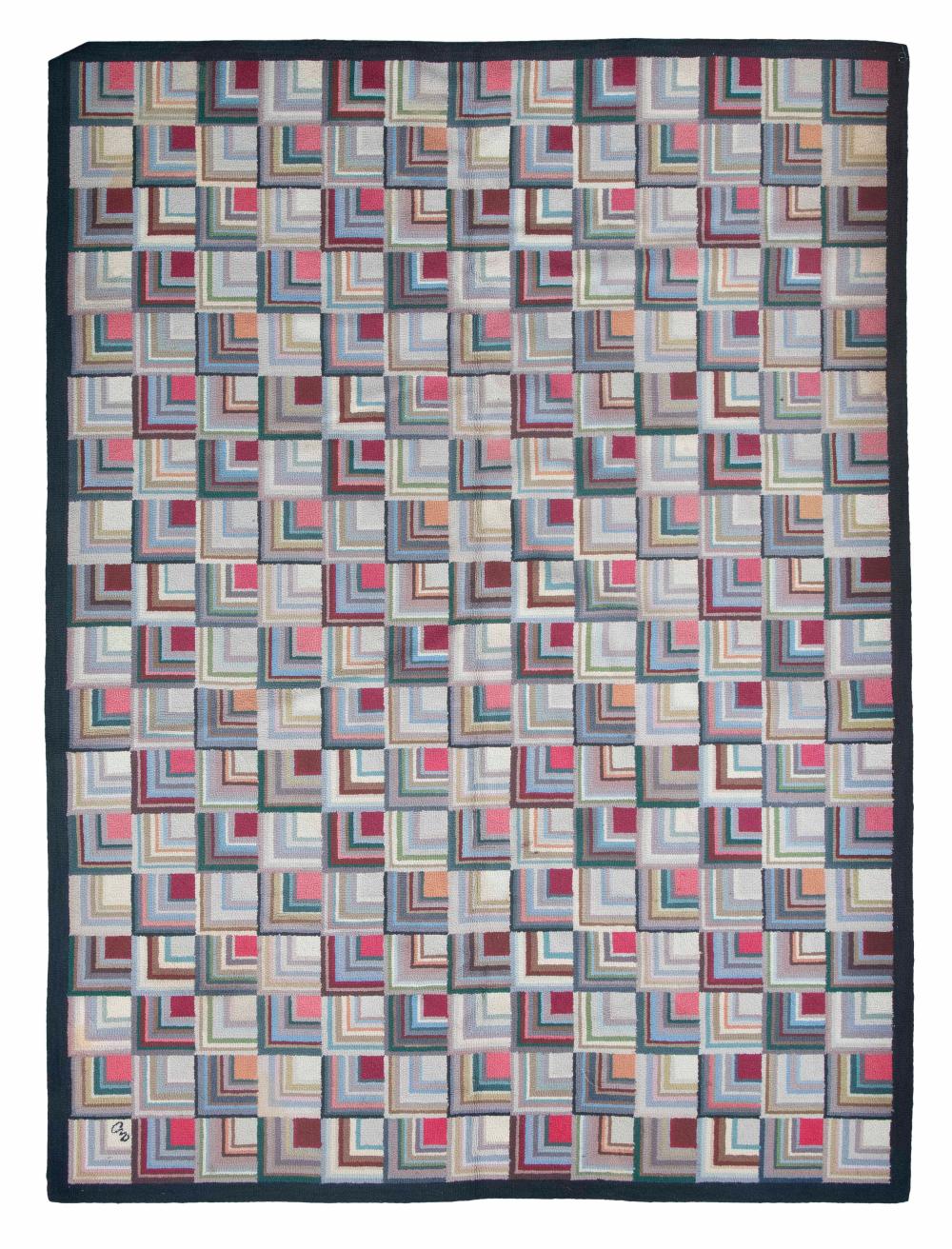 CLAIRE MURRAY HOOKED RUG 20TH CENTURY