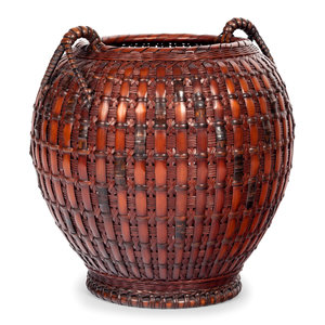 A Bamboo Flower Arranging Basket 20TH 350b59