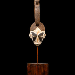 An Igbo Mask with White Pigment Nigeria  350beb