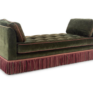 A Mohair Upholstered Day Bed with 350bff