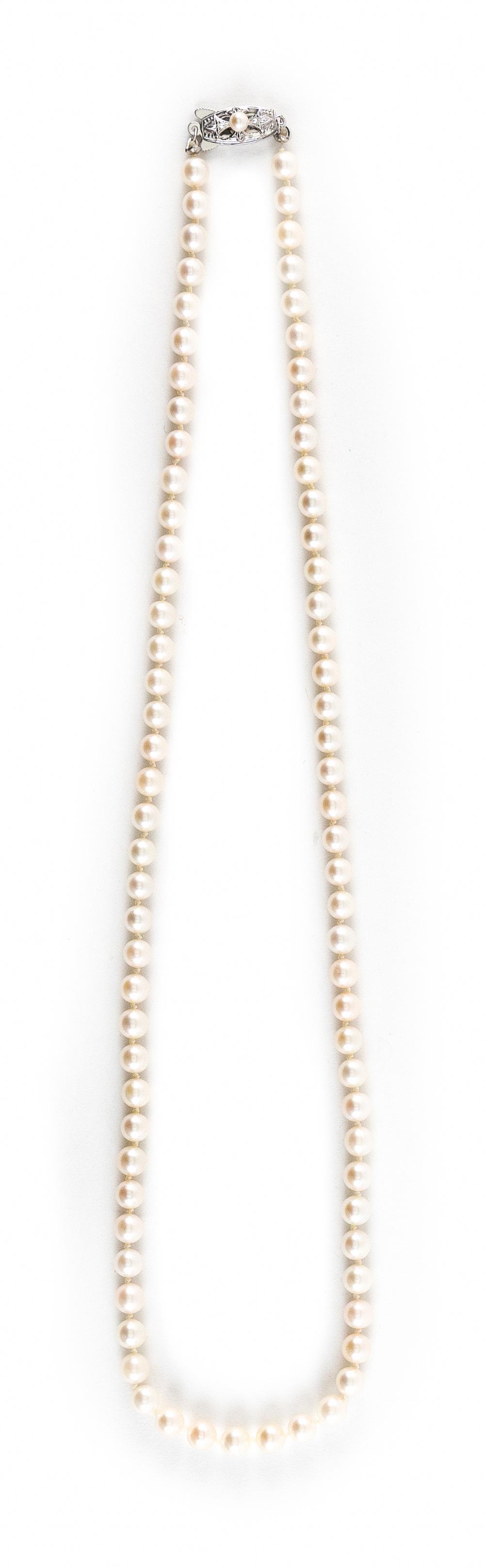 MIKIMOTO PEARL NECKLACE APPROX.