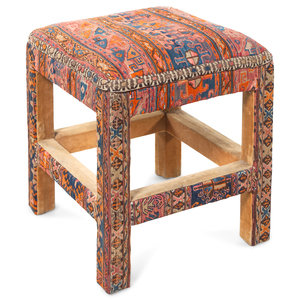 A Soumak Upholstered Foot Stool
Height