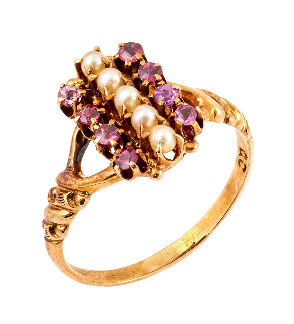 14KT YELLOW GOLD AMETHYST AND 350c1c