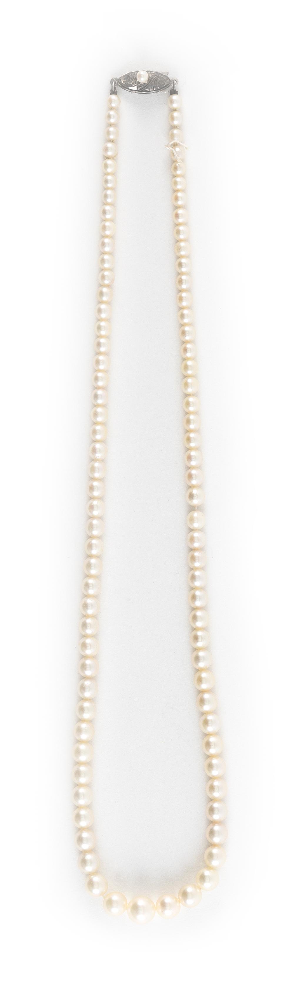 PEARL NECKLACE APPROX 11 08 TOTAL 350c16