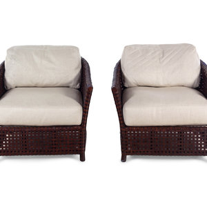 A Pair of McGuire Rattan Lounge 350c6b