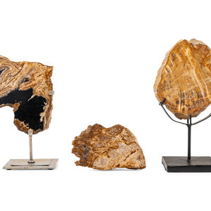 Three Agate Specimen Table Ornaments
Height