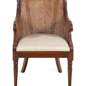 A Regency Style Caned Armchair
Height