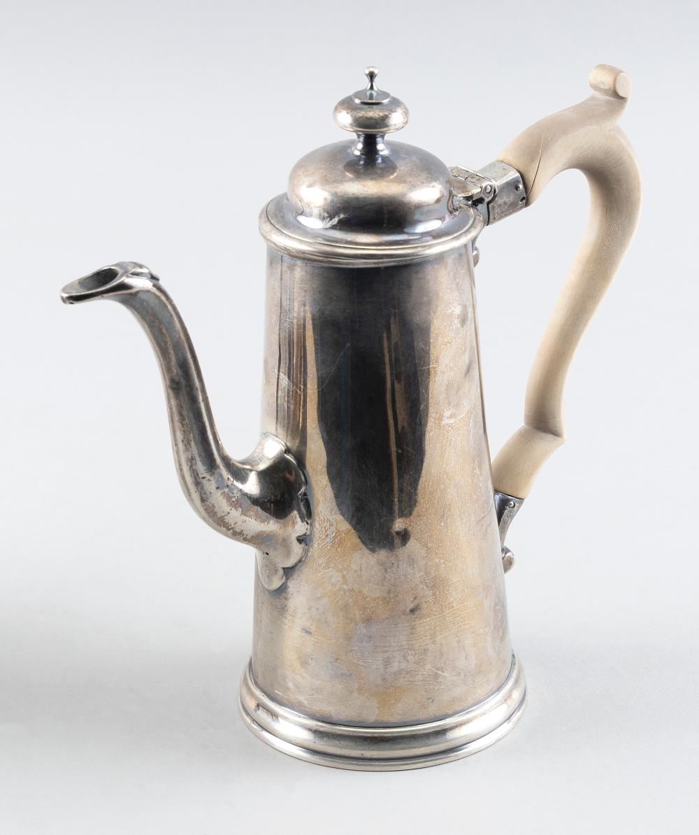 GEORGE II STERLING SILVER COFFEEPOT 350cb0