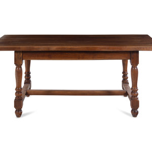 An Oak Dining Table with Turned Legs
Height